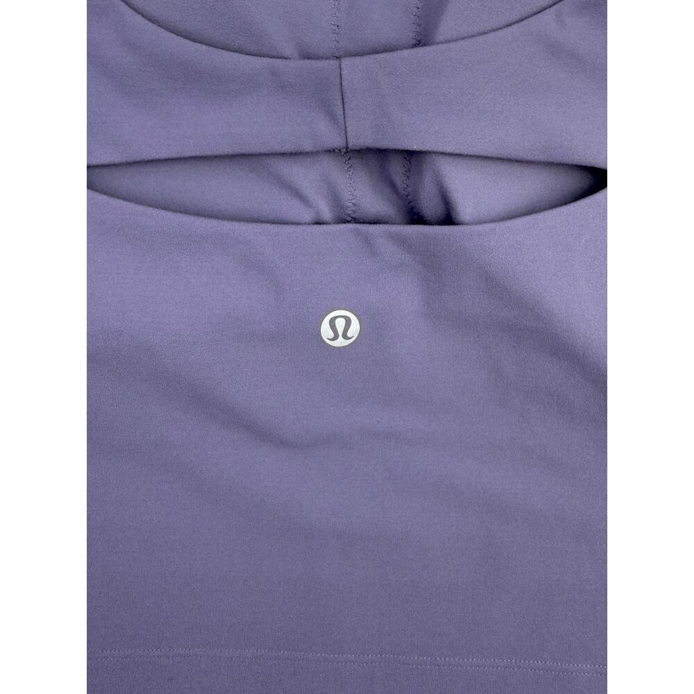 LULULEMON Align Twist-Strap Cropped Tank Top Size XL Grape Mist B/C Cup - Picture 5 of 6